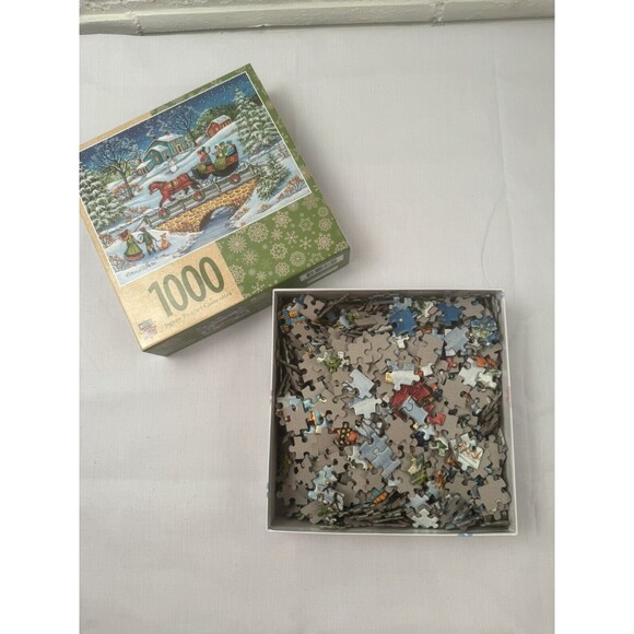 Masterpieces Puzzle Over the River by Bonnie White 1000 pieces 26.75" x 19.25" - Picture 6 of 7